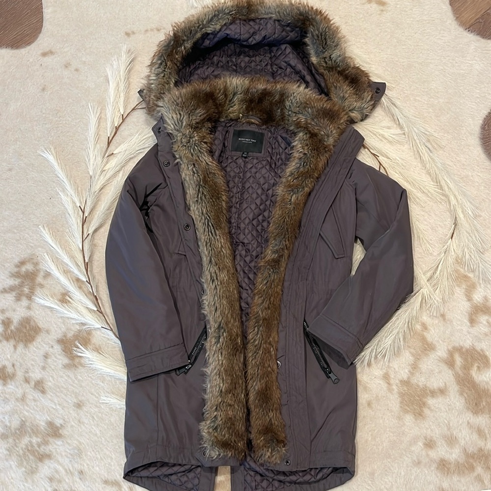 Andrew Marc fur utility parka